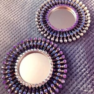 Set of 2 handmade Mini mirrors!